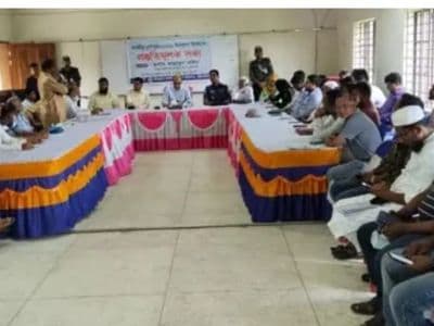 দক্ষিণ গফরগাঁওয়ে দুর্গাপূজা উদযাপন উপলক্ষে প্রস্তুতি সভা