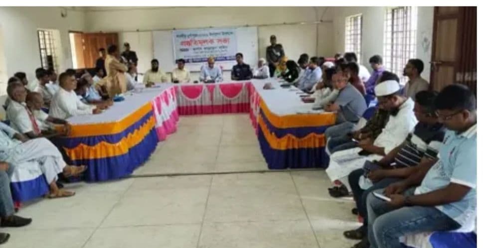 দক্ষিণ গফরগাঁওয়ে দুর্গাপূজা উদযাপন উপলক্ষে প্রস্তুতি সভা