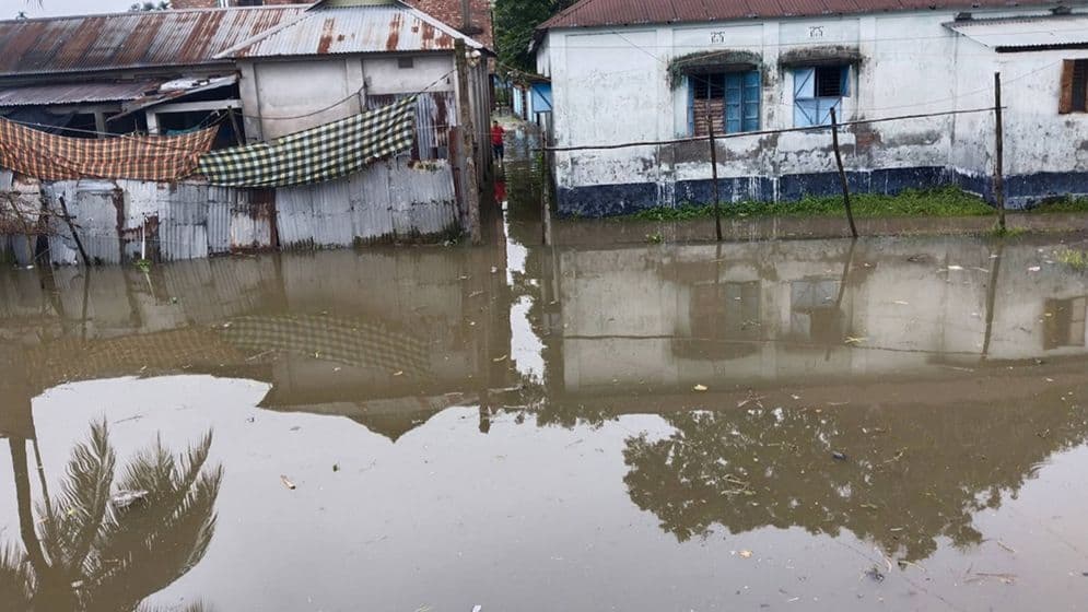 মুক্তাগাছায় সামান্য বৃষ্টি হলেই জলাবদ্ধতা : জনদুর্ভোগ চরমে