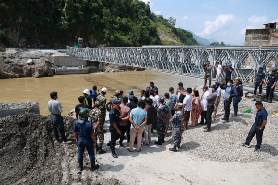 নেপালের বন্যাদুর্গত রসুয়া ও নুয়াকোটে বিদ্যুৎ পুনর্বাহাল, যোগাযোগ পুনর্নির্মাণের কাজ চলছে