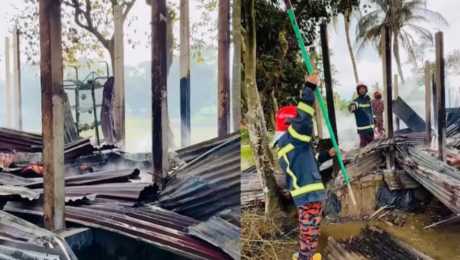 ডেকে নিয়ে যুবককে কুপিয়ে হত্যা, অভিযুক্তের বাড়িতে আগুন