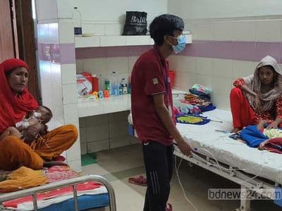 হামের উপসর্গ নিয়ে মমেক হাসপাতালে ১৪ শিশু ভর্তি