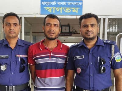 হালুয়াঘাটে স্ত্রী হত্যার ঘটনায় তিন দিন পর স্বামী গ্রেপ্তার