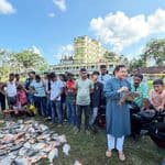 হালুয়াঘাটে স্কুলের পুকুর হতে নিষিদ্ধ ১০ মণ পিরানহা জব্দ