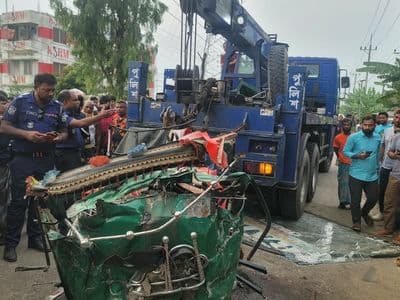 ময়মনসিংহে বাস ও সিএনজি অটোরিকশার মুখোমুখি সংঘর্ষে ৭ জন নিহত