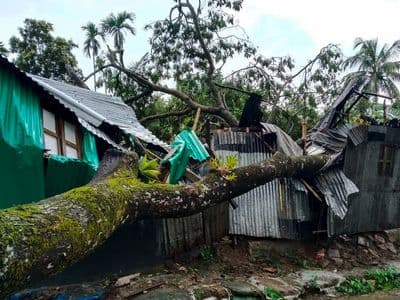 নান্দাইলে ঝড়-বৃষ্টিতে ব্যাপক ক্ষয়ক্ষতি