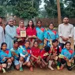 চ্যাম্পিয়ন কলসিন্দুরের নারী ফুটবলারদের সংবর্ধনা দিলেন প্রিন্স