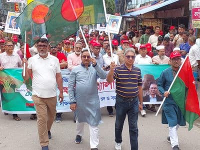 ময়মনসিংহে দক্ষিণ জেলা বিএনপির ৪৮তম প্রতিষ্ঠাবার্ষিকীতে বর্ণাঢ্য আনন্দ র‌্যালী