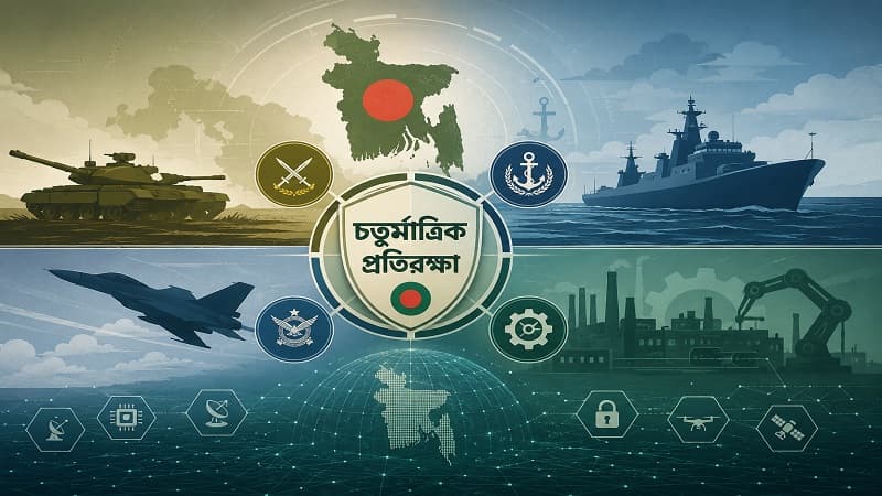 আত্মনির্ভরশীল ও চতুর্মাত্রিক প্রতিরক্ষা বাহিনী গড়ে তোলার পরিকল্পনা