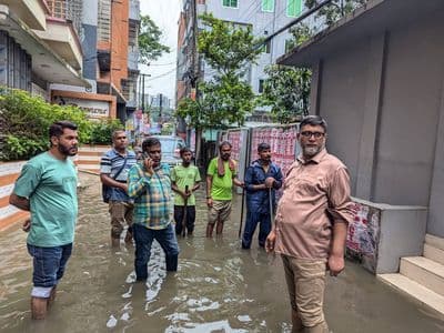 মসিকে’র সাময়িক জলাবদ্ধতা নিস্কাশনে তৎপর প্রশাসক